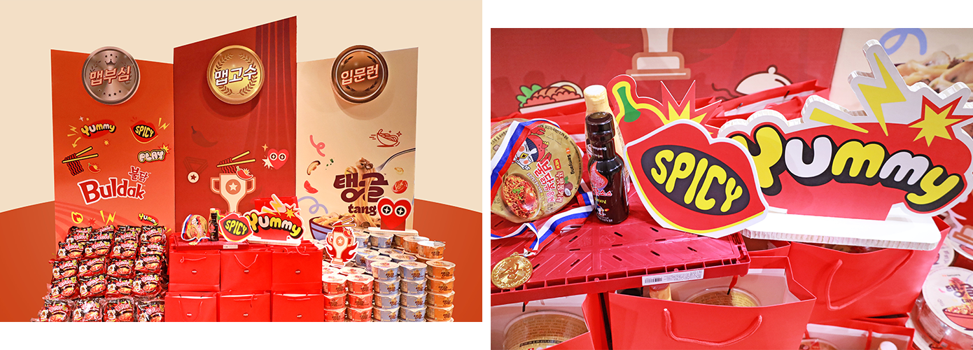 불닭볶음면, 맵탱, 탱글