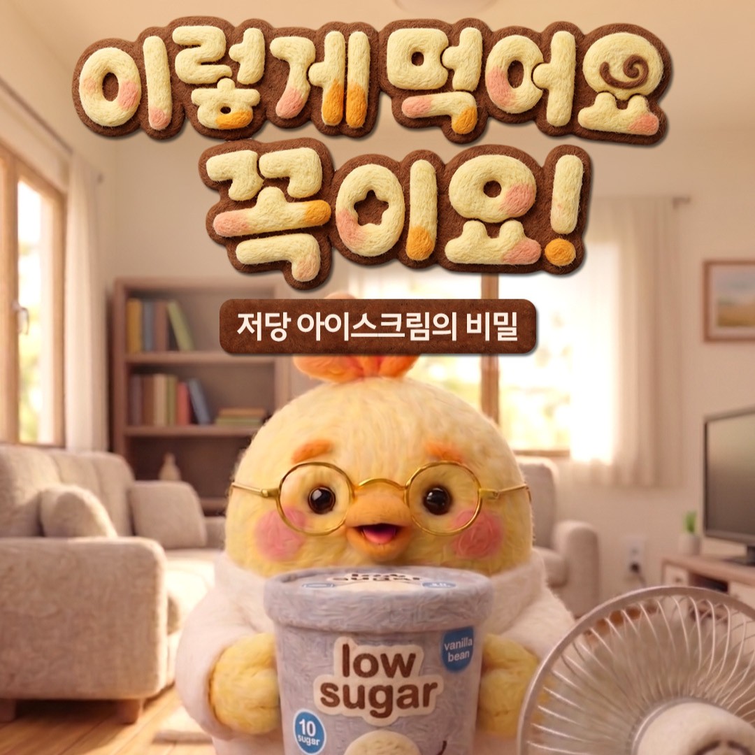 이렇게 먹어요! 꼭이요~ 저당 아이스크림 편!